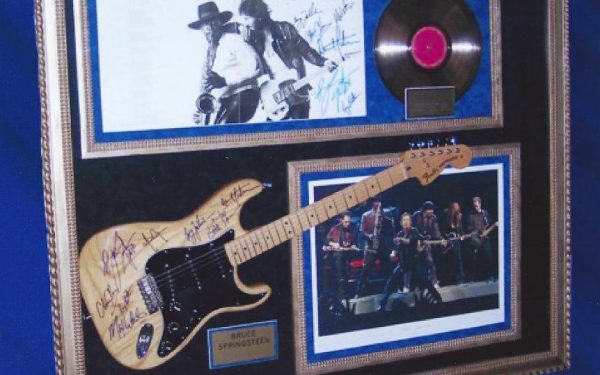 #2 Bruce Springsteen Signed Guitar Display