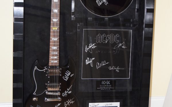 #2 AC/DC Signed Guitar Display
