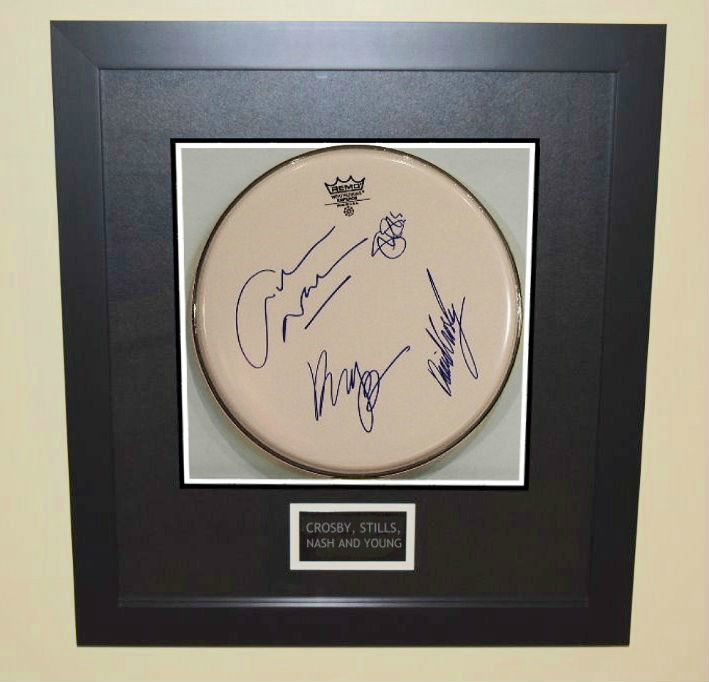 Crosby, Stills, Nash & Young Autographed LP - De Ja Vu
