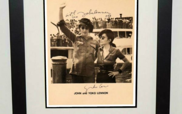 #3-John Lennon Signed 8×10 Photograph