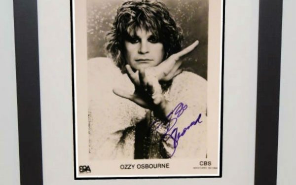 #6-Ozzy Osbourne Signed 8×10 Photograph