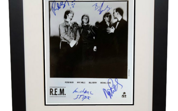 R.E.M. Signed 8×10 Photograph