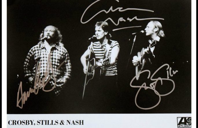 #3-Crosby, Stills, Nash Signed 8×10 Photograph