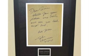 Signed Sheet Music and Lyrics