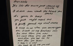 Signed Sheet Music and Lyrics