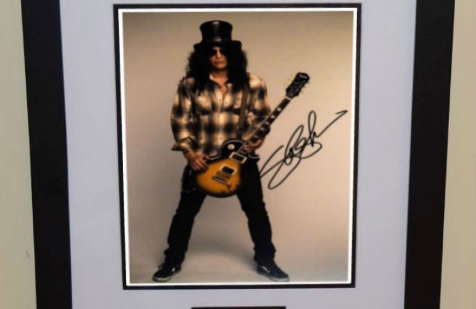 #6-Slash Signed  8×10 Photograph