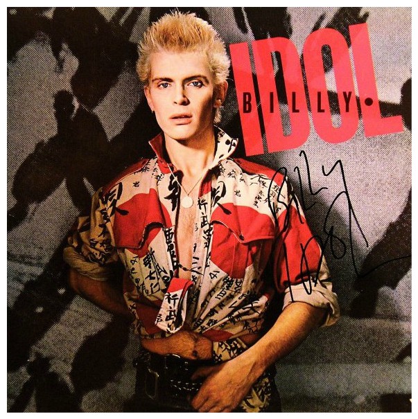 Billy Idol, handsigned collectibles, rock star gallery, Custom
