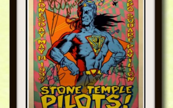 Stone Temple Pilots and Cheap Trick Signed Poster