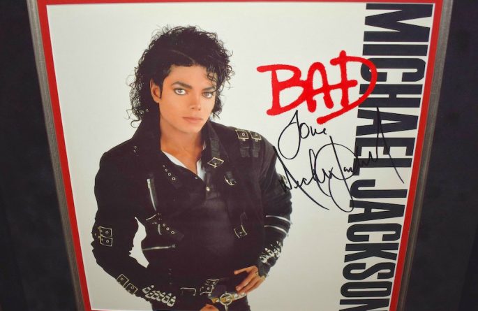 Michael Jackson - Bad, signed albums, rock star gallery,ROCK STAR gallery