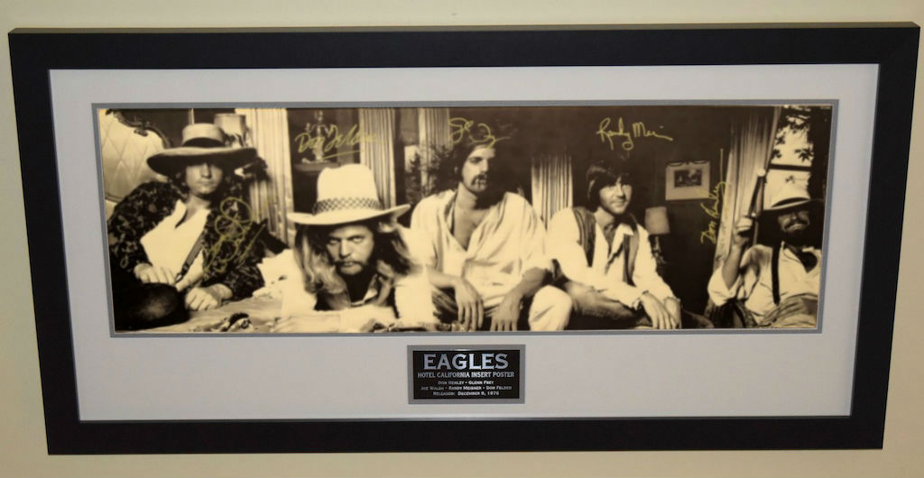 Eagles Signed Poster, Don Henley, Glenn Frey, Joe Walsh, Don FelderROCK