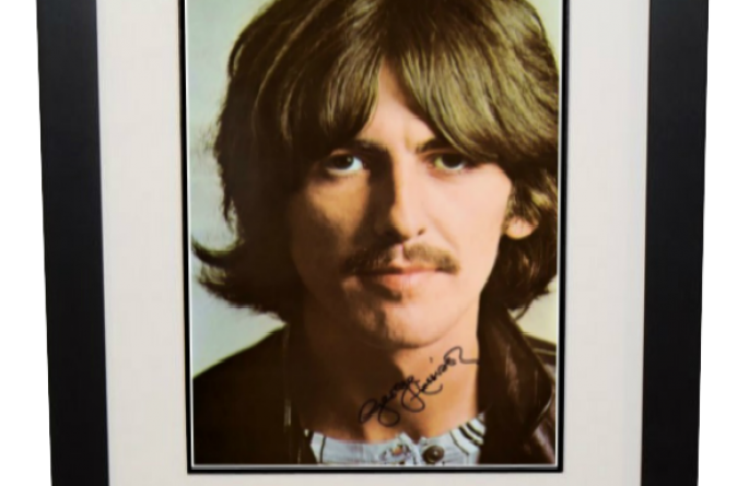 George Harrison Signed 8x10 Photograph, ROCK STAR galleryROCK STAR gallery