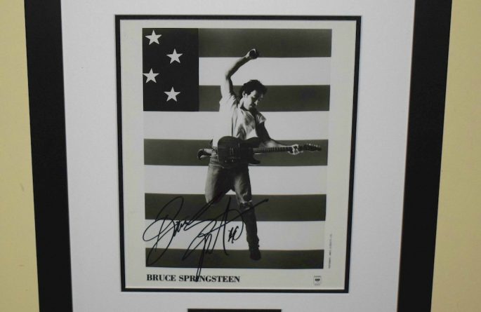 #12 Bruce Springsteen Signed 8×10 Photograph