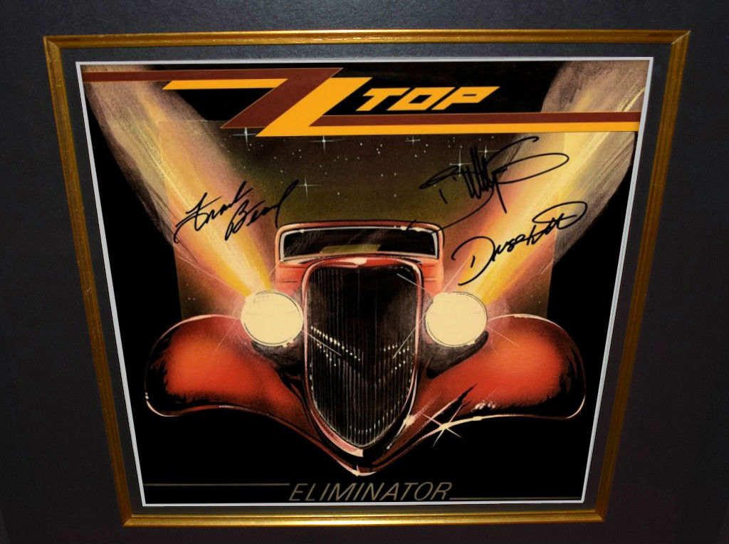 ZZ Top Eliminator Record Album Signed by (3) with Billy 