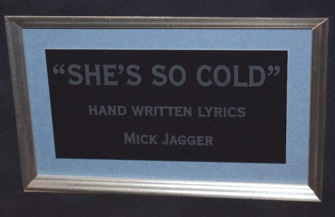 Mick Jagger – She’s So Cold