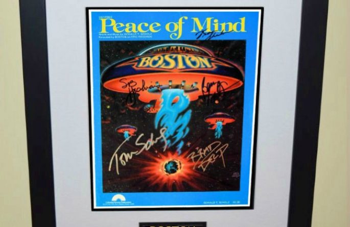 Boston – Peace Of Mind Signed Sheet Music
