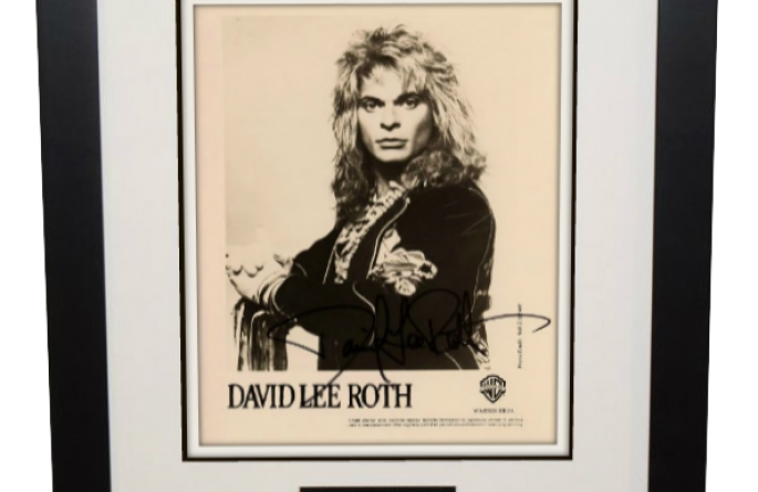 #13-Van Halen – David Lee Roth Signed 8×10 Photograph