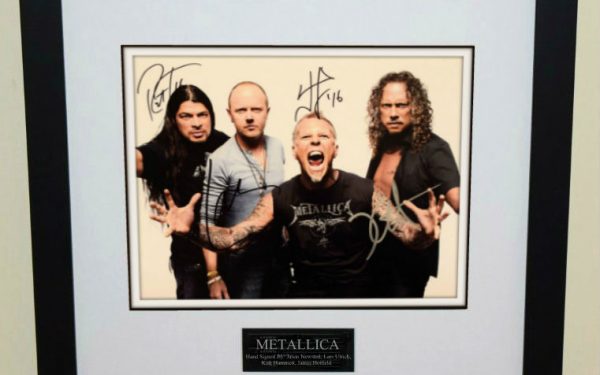 #4-Metallica Signed 8×10 Photograph