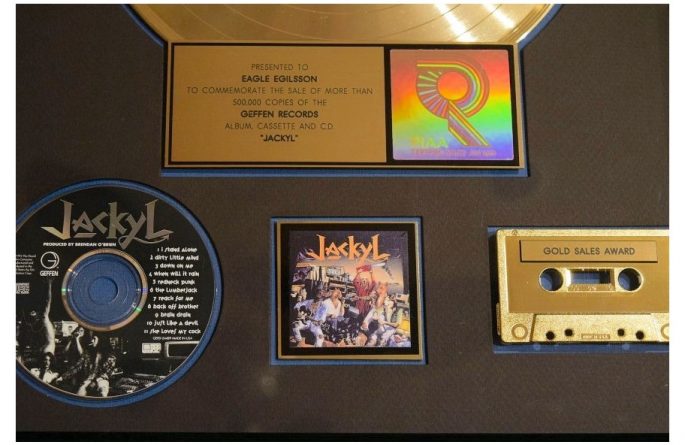 Jackyl RIAA Award For Debut Release