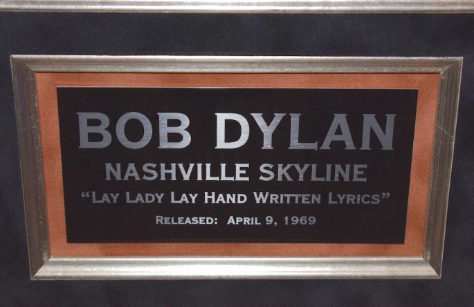 Bob Dylan – Nashville Skyline