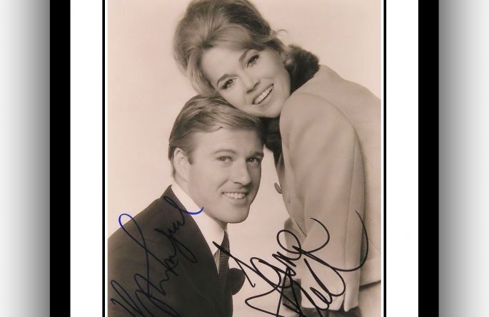 Robert Redford and Jane Fonda Signed Photograph