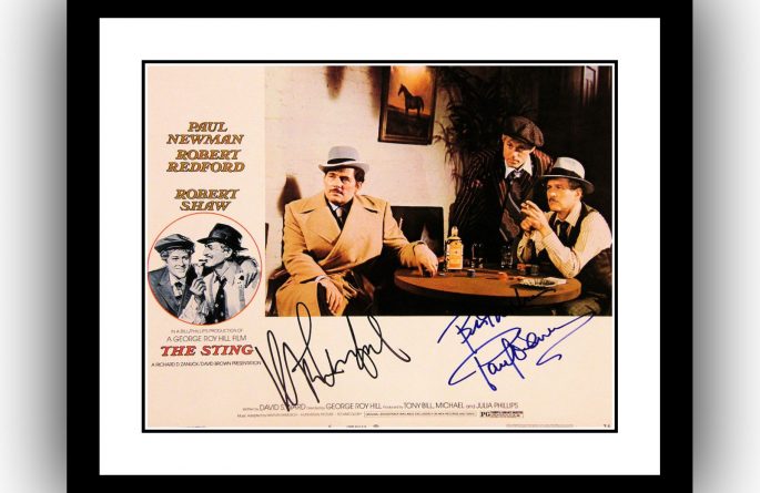 The Sting Signed Lobby Card
