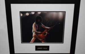 #7-Jimmy Page Signed 8×10 Photograph