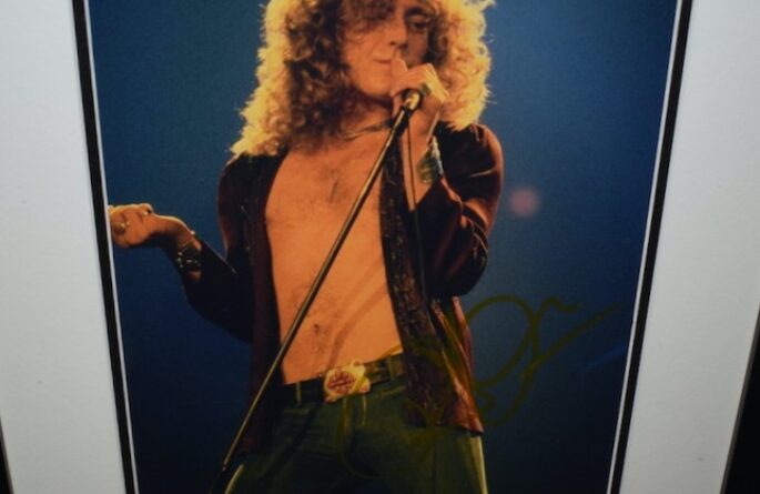 Robert Plant Signed 8×10 Photograph
