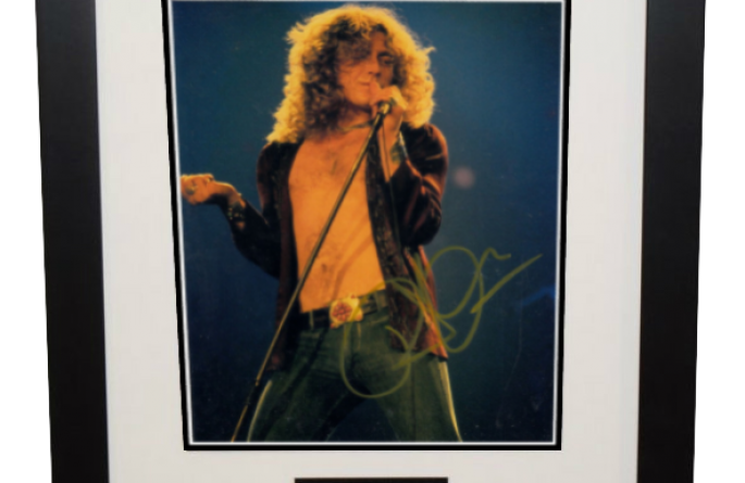 Robert Plant Signed 8×10 Photograph