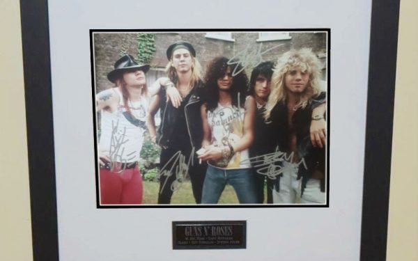 # 4-Guns N’ Roses Signed 8×10 Photograph