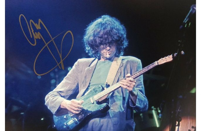 #6-Jimmy Page Signed 8×10 Photograph
