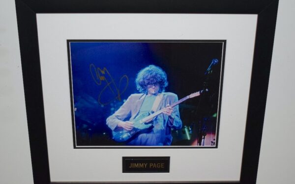 #6-Jimmy Page Signed 8×10 Photograph