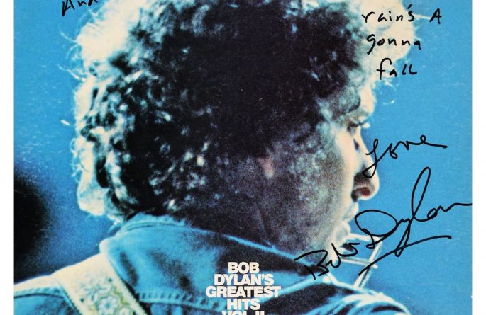 Bob Dylan - Greatest Hits Vol. 2, rock star gallery, signed 