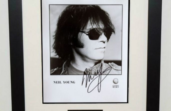 #3-Neil Young Signed 8×10 Photograph