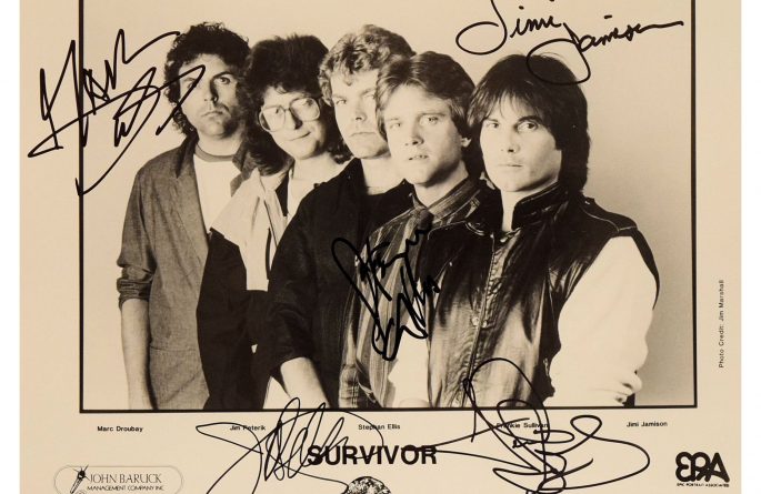 Survivor Signed 8×10 Photograph
