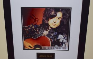 #5-Jimmy Page Signed 8×10 Photograph