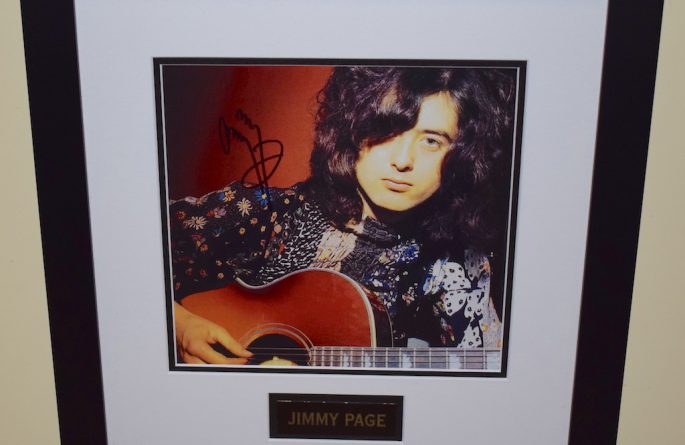 #5-Jimmy Page Signed 8×10 Photograph