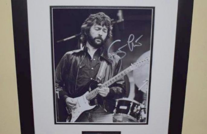 #12-Eric Clapton Signed 8×10 Photograph