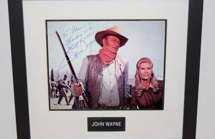 #3-John Wayne Signed 8×10 Photograph