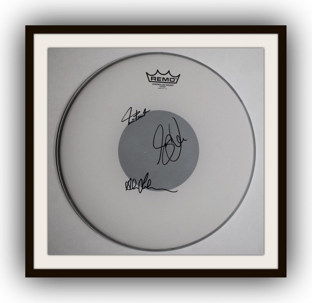 Rush - Signed Drum Head, Geddy Lee, Alex Lifeson, Neil PeartROCK STAR ...