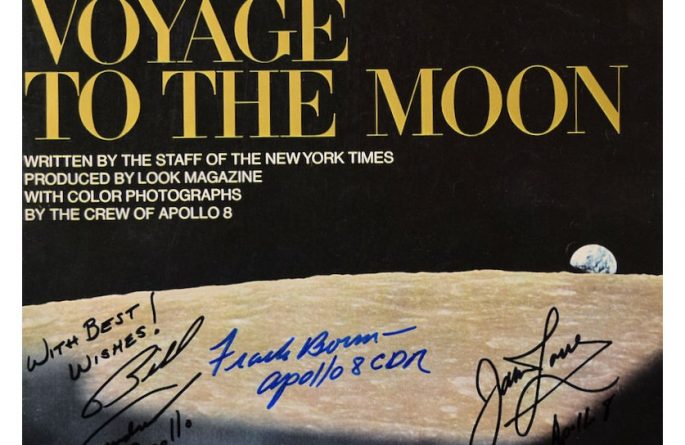 Apollo VII Signed Look Magazine “Voyage To The Moon”