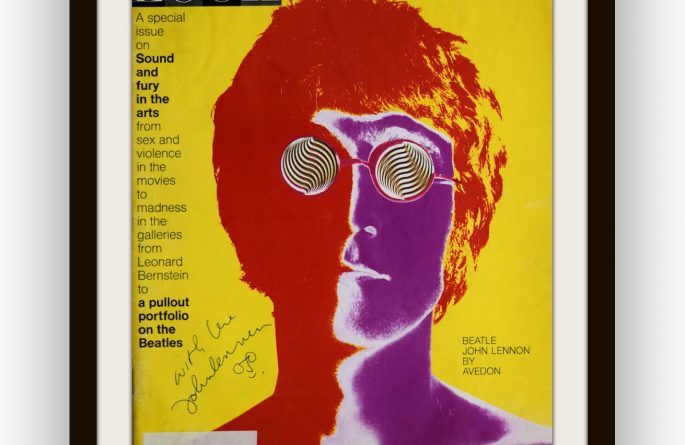 #5-John Lennon Signed Look Magazine