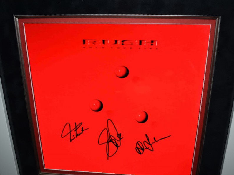 RUSH Signed Album Hold Your Fire COA Hologram main image 0