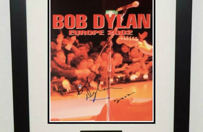 #18-Bob Dylan Signed Tour Book