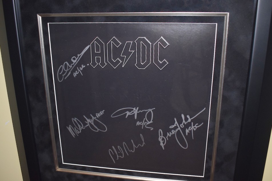 AC/DC Autographed LP Back In Black