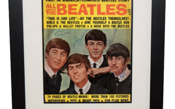 #7-Beatles Signed Magazine