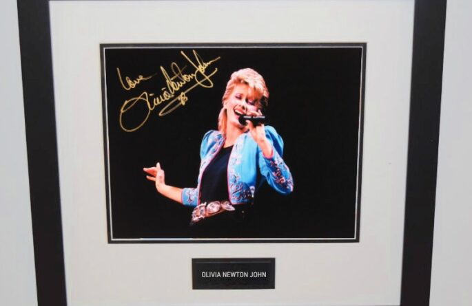 Olivia Newton John Signed Color Photograph