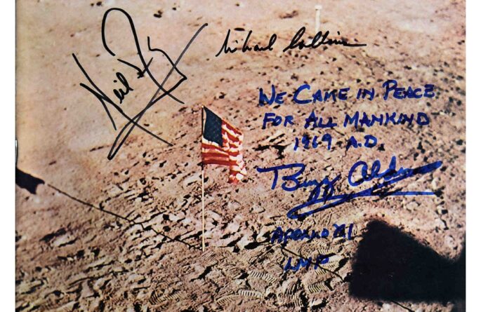 Life Magazine Signed Cover – Life On The Moon