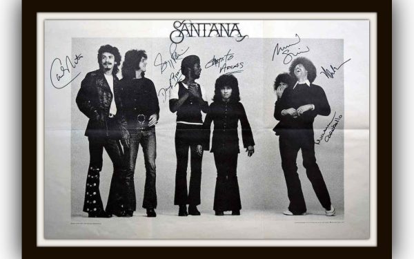 Santana Signed Poster