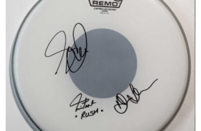 Rush – Signed Drum Head