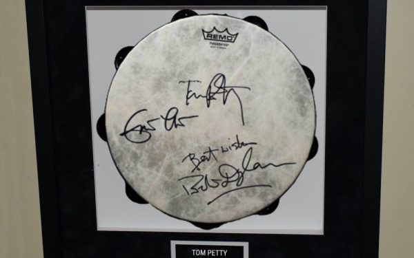 Tom Petty – Eric Clapton – Bob Dylan – Signed Tambourine